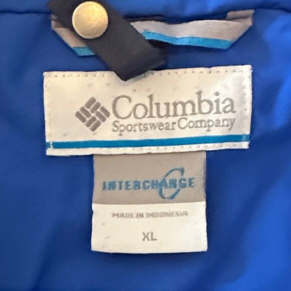 Columbia Ski Windbreaker Omni-Tech Jacket Zip Up Womens XL Snow Winter Fall Blue - Picture 9 of 10